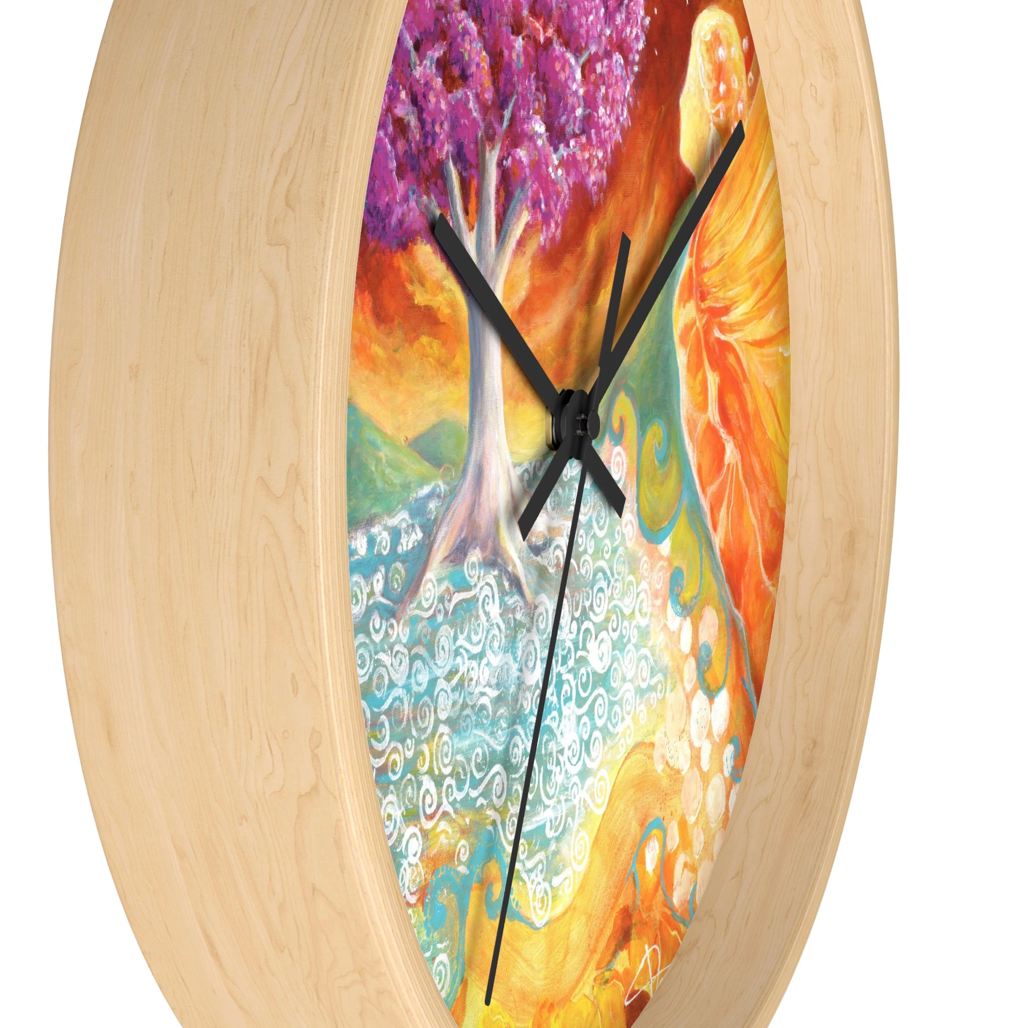 Ruby Tree Wall clock