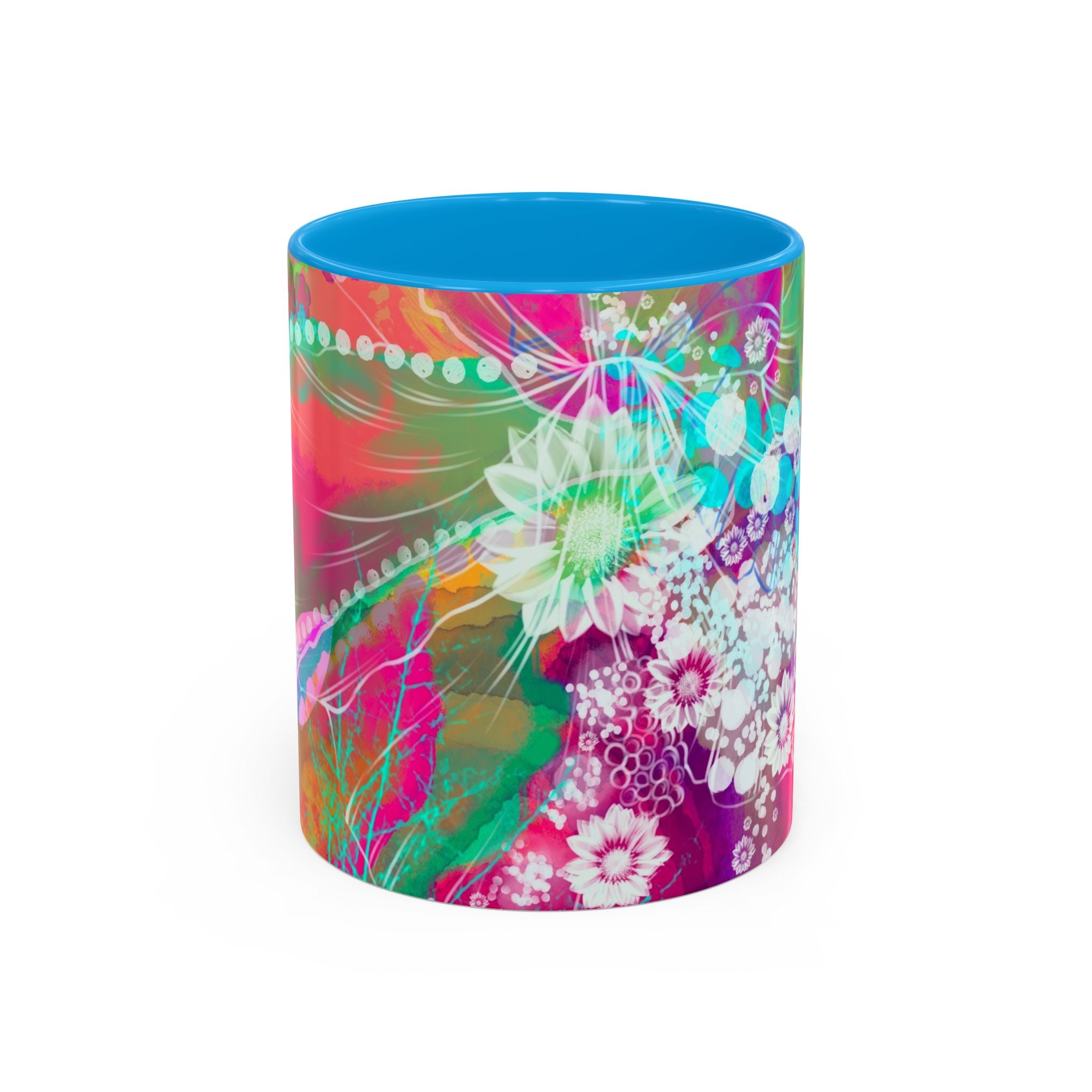 Boho Floral Rainbow Ceramic Mug (11oz & 15oz)
