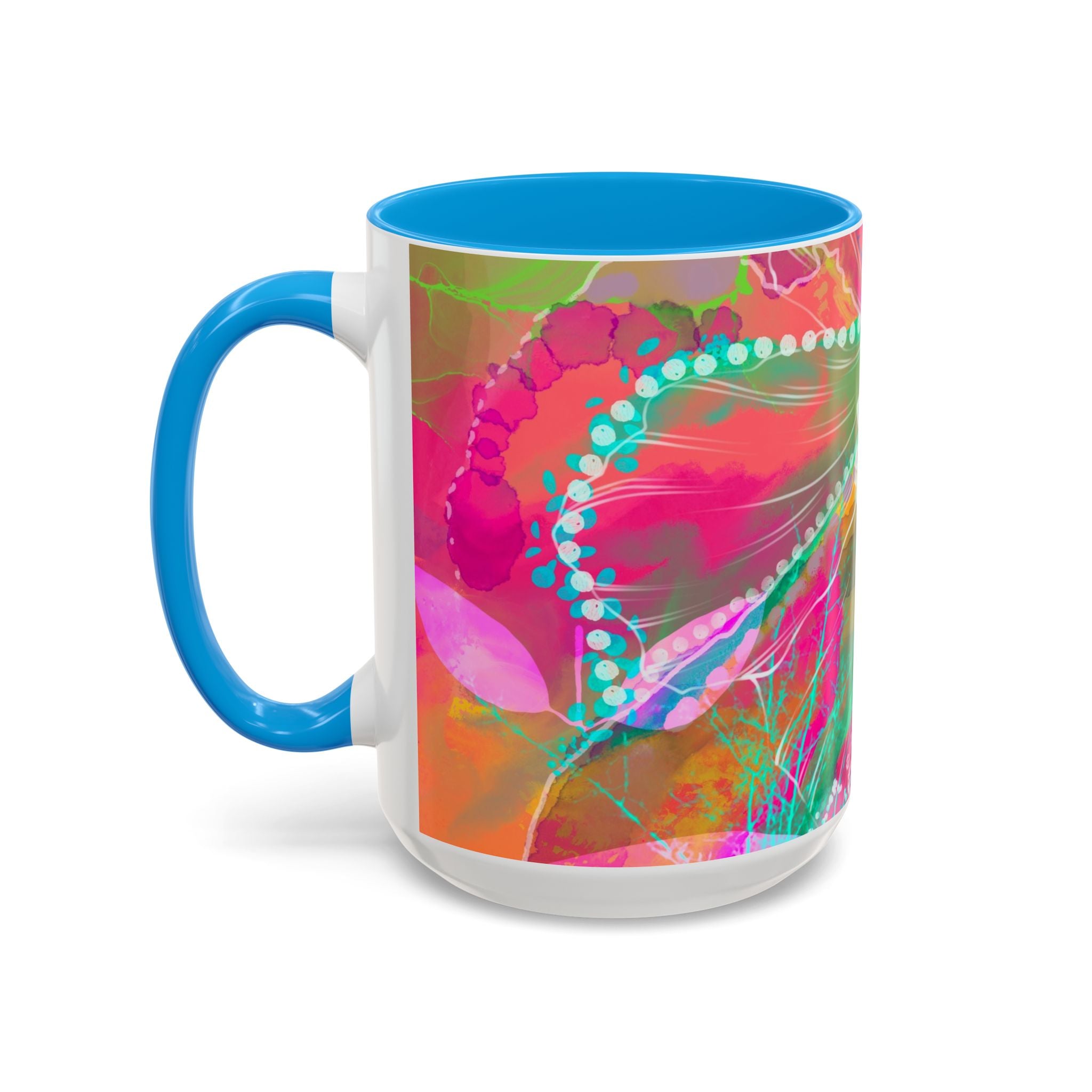 Boho Floral Rainbow Ceramic Mug (11oz & 15oz)