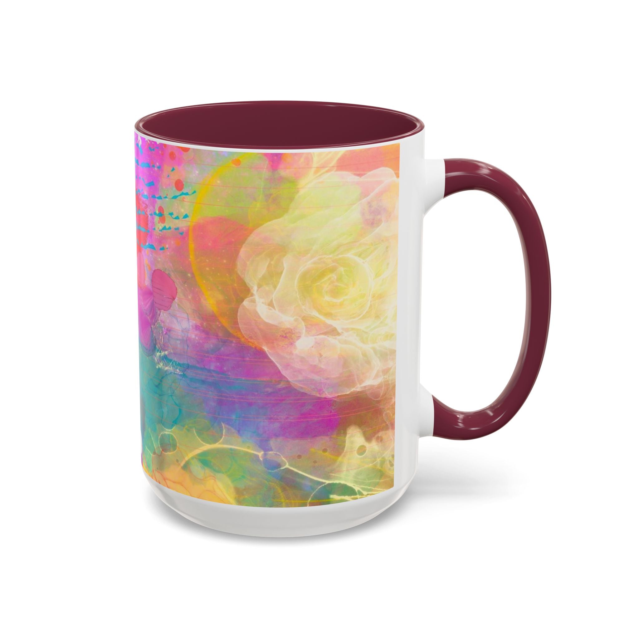 Copy of Boho Floral Rainbow Ceramic Mug (11oz & 15oz)