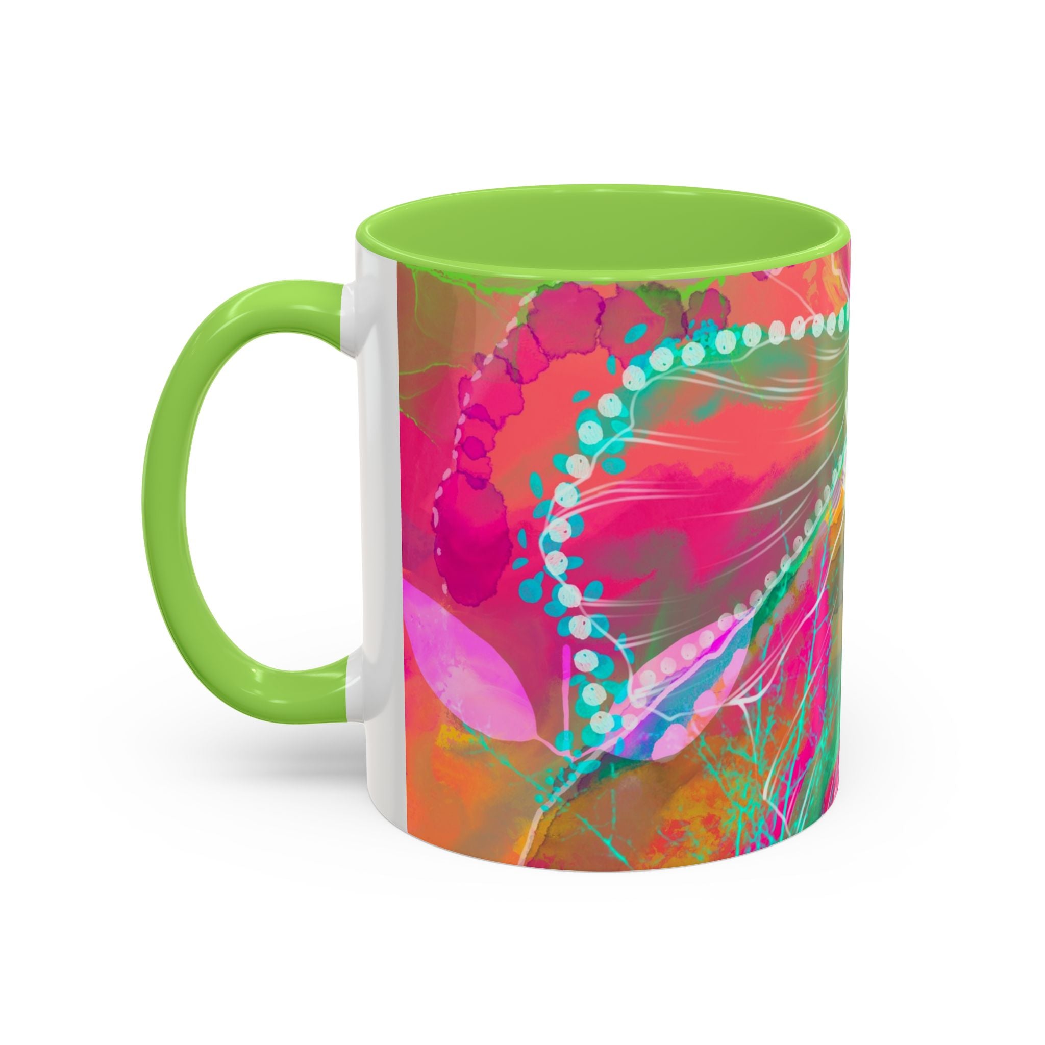 Boho Floral Rainbow Ceramic Mug (11oz & 15oz)