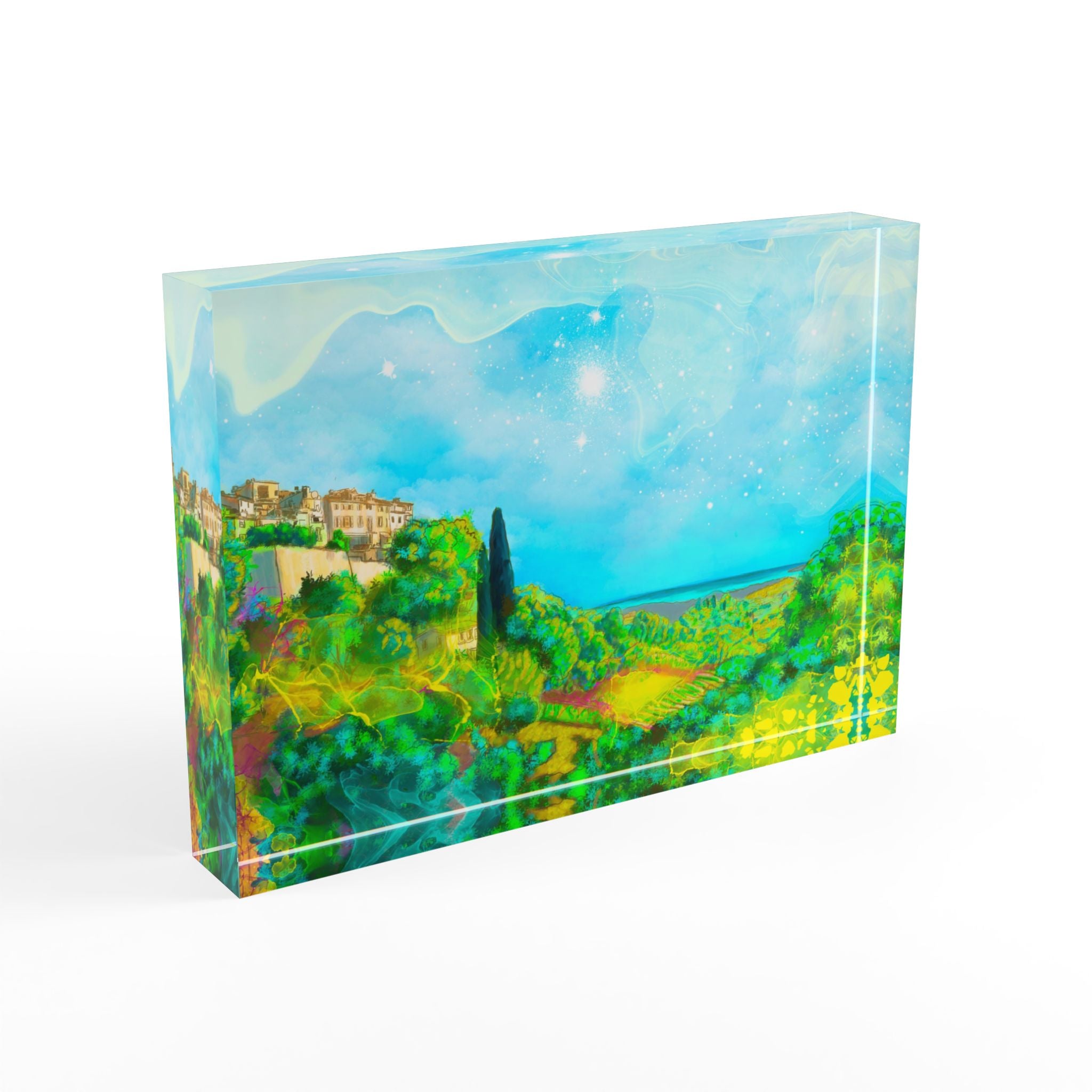 Saint Paul de Vence Acrylic Block