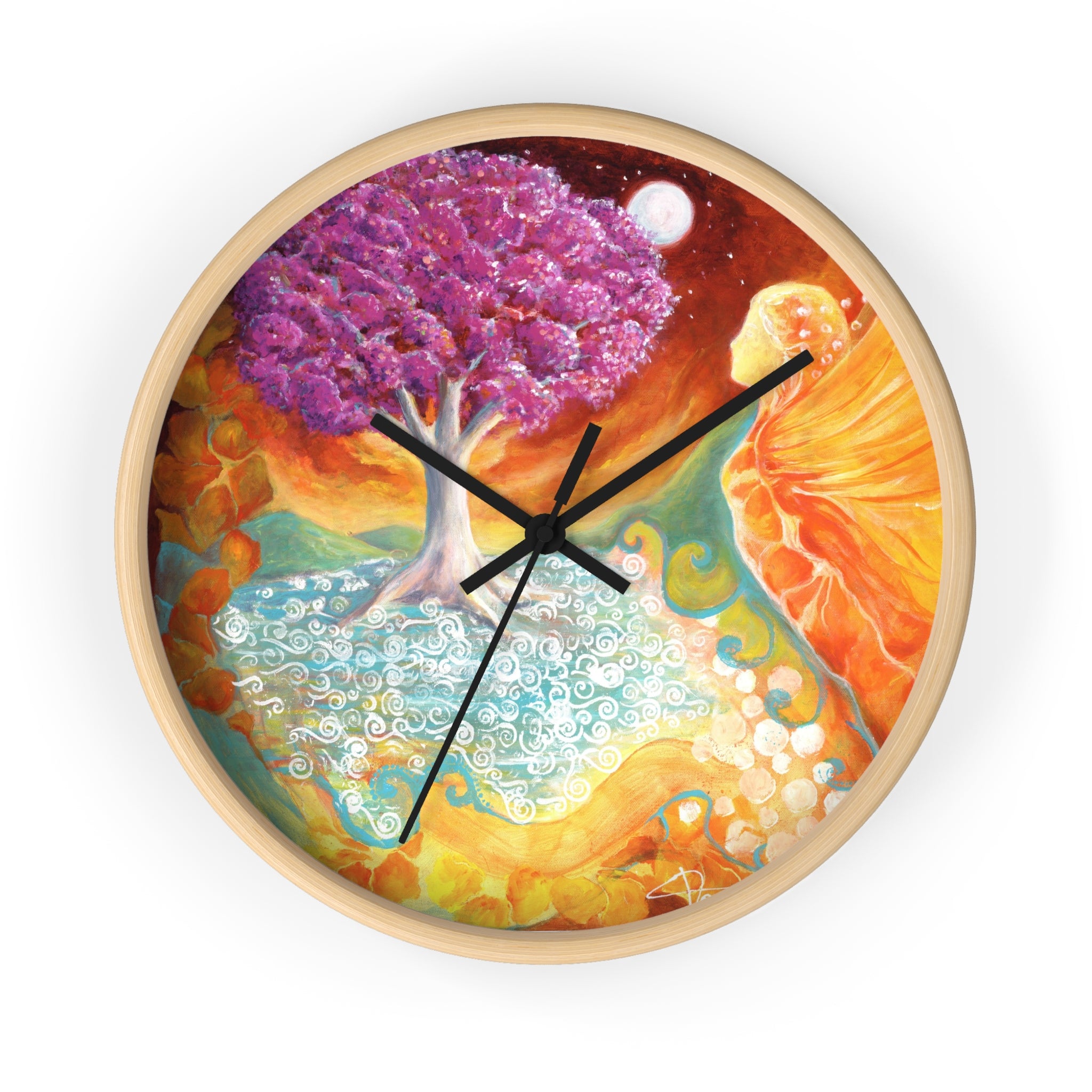 Ruby Tree Wall clock