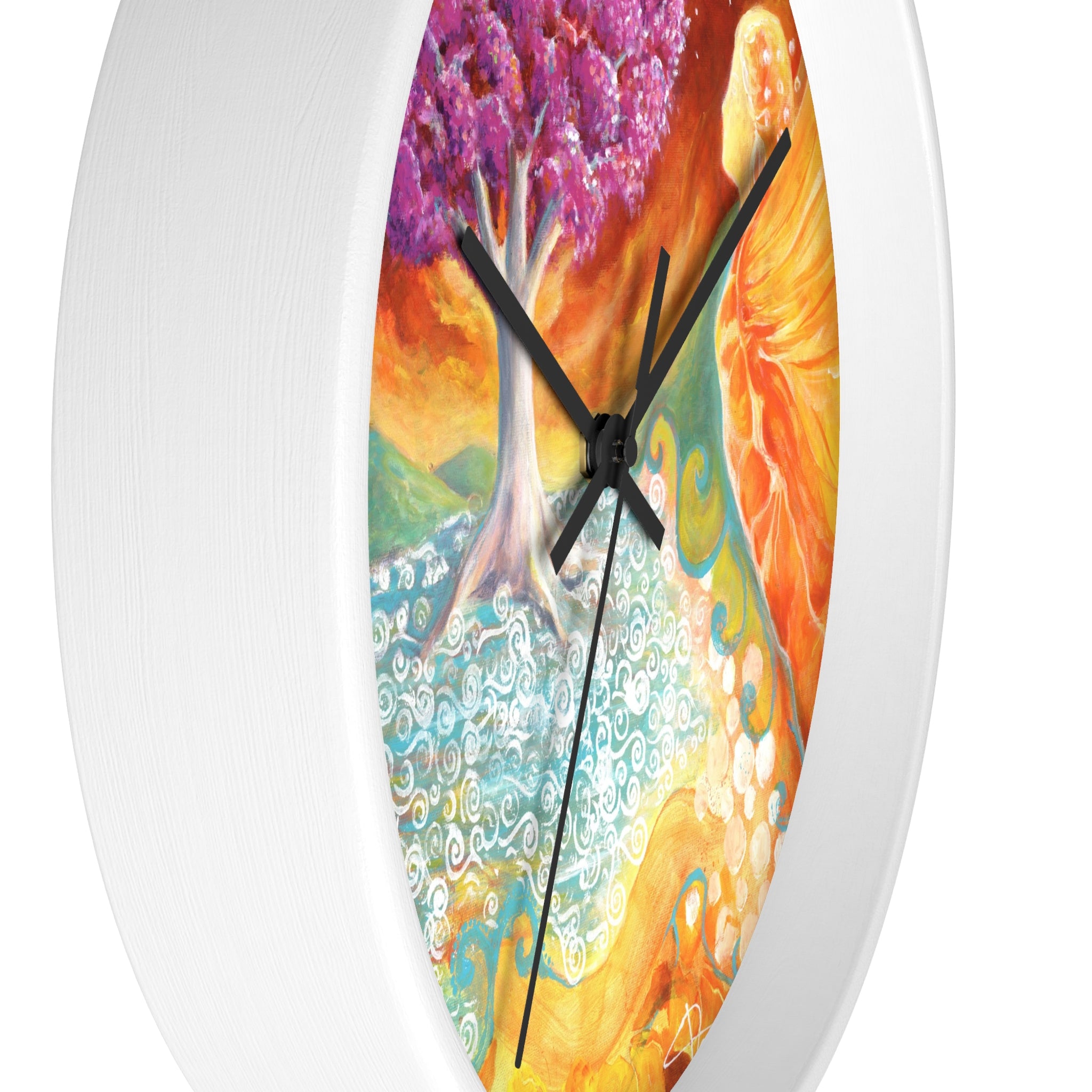 Ruby Tree Wall clock