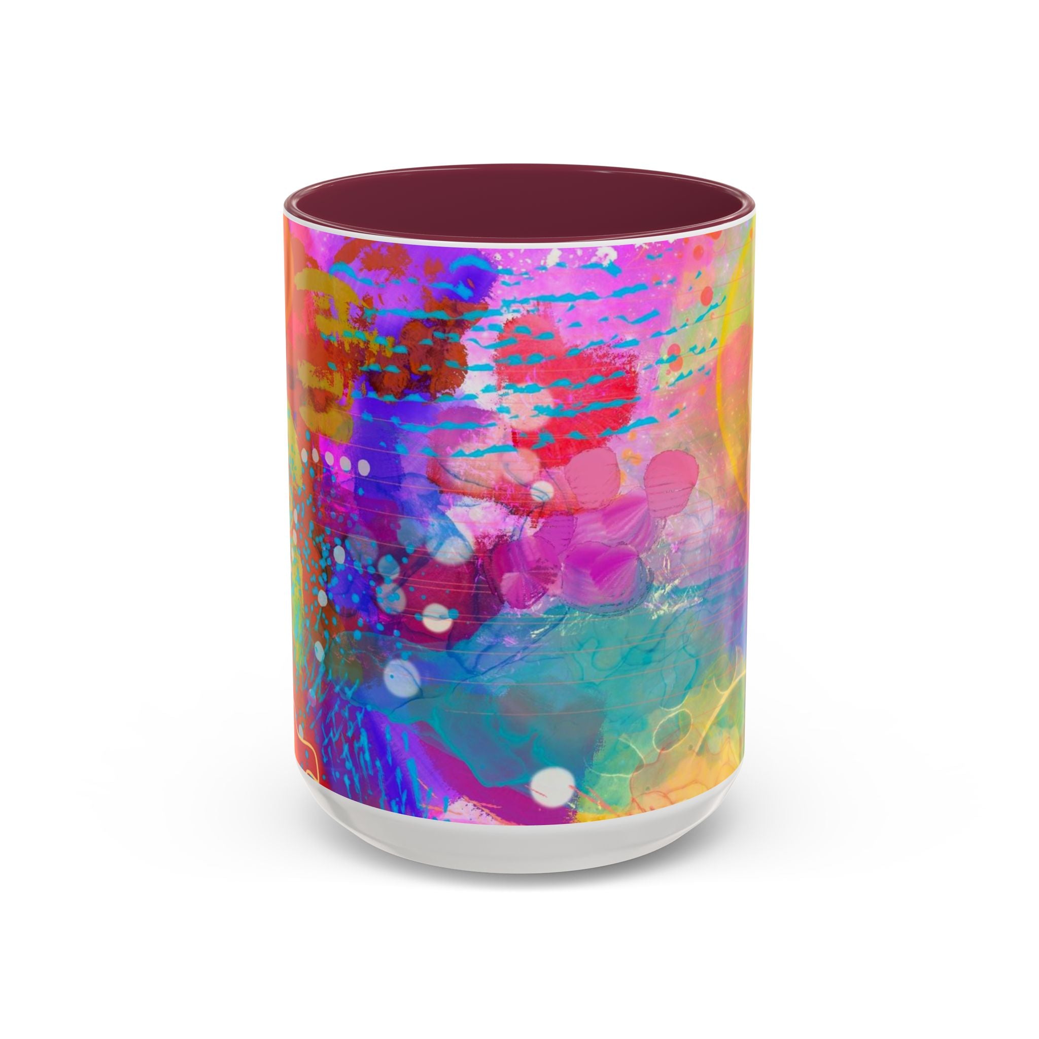Copy of Boho Floral Rainbow Ceramic Mug (11oz & 15oz)