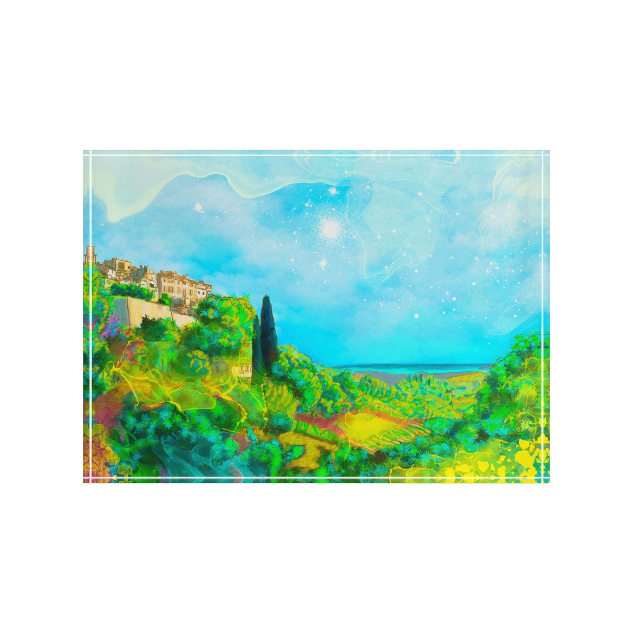 Saint Paul de Vence Acrylic Block