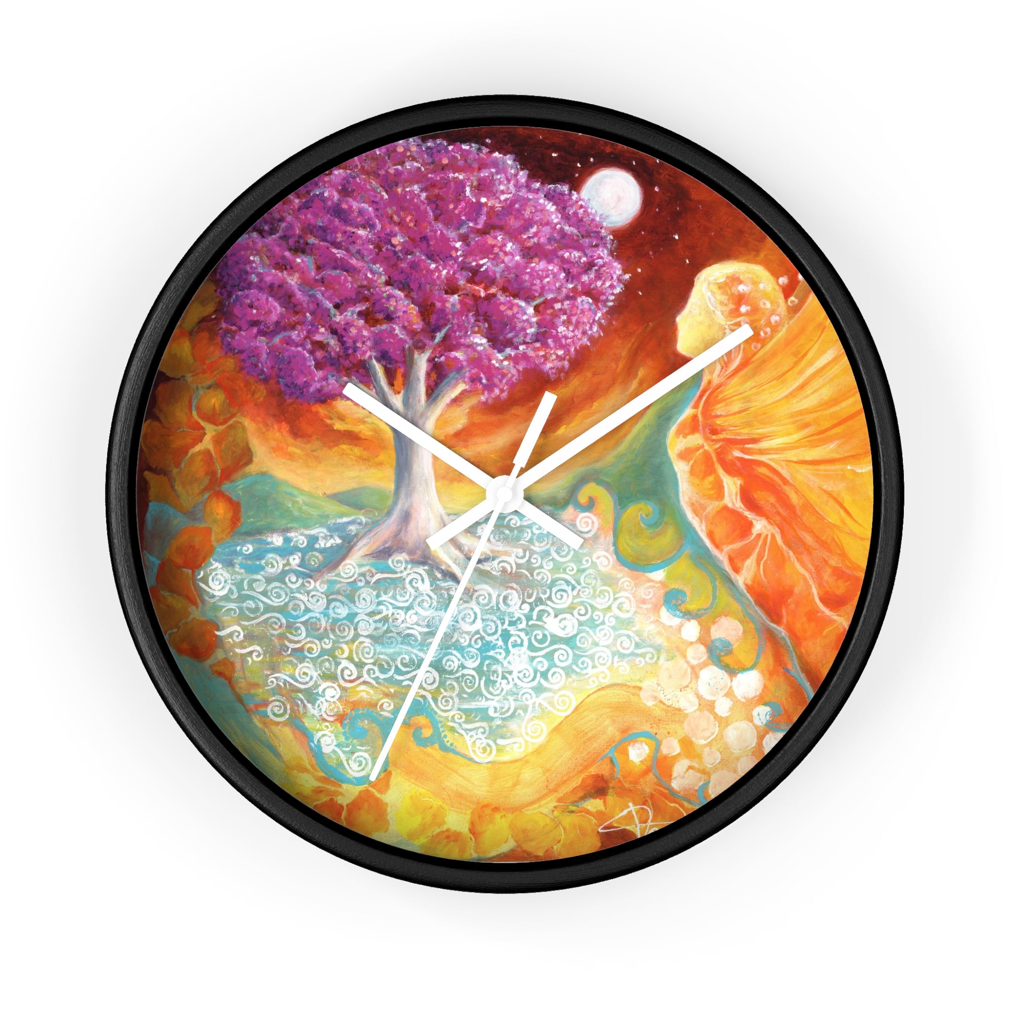 Ruby Tree Wall clock