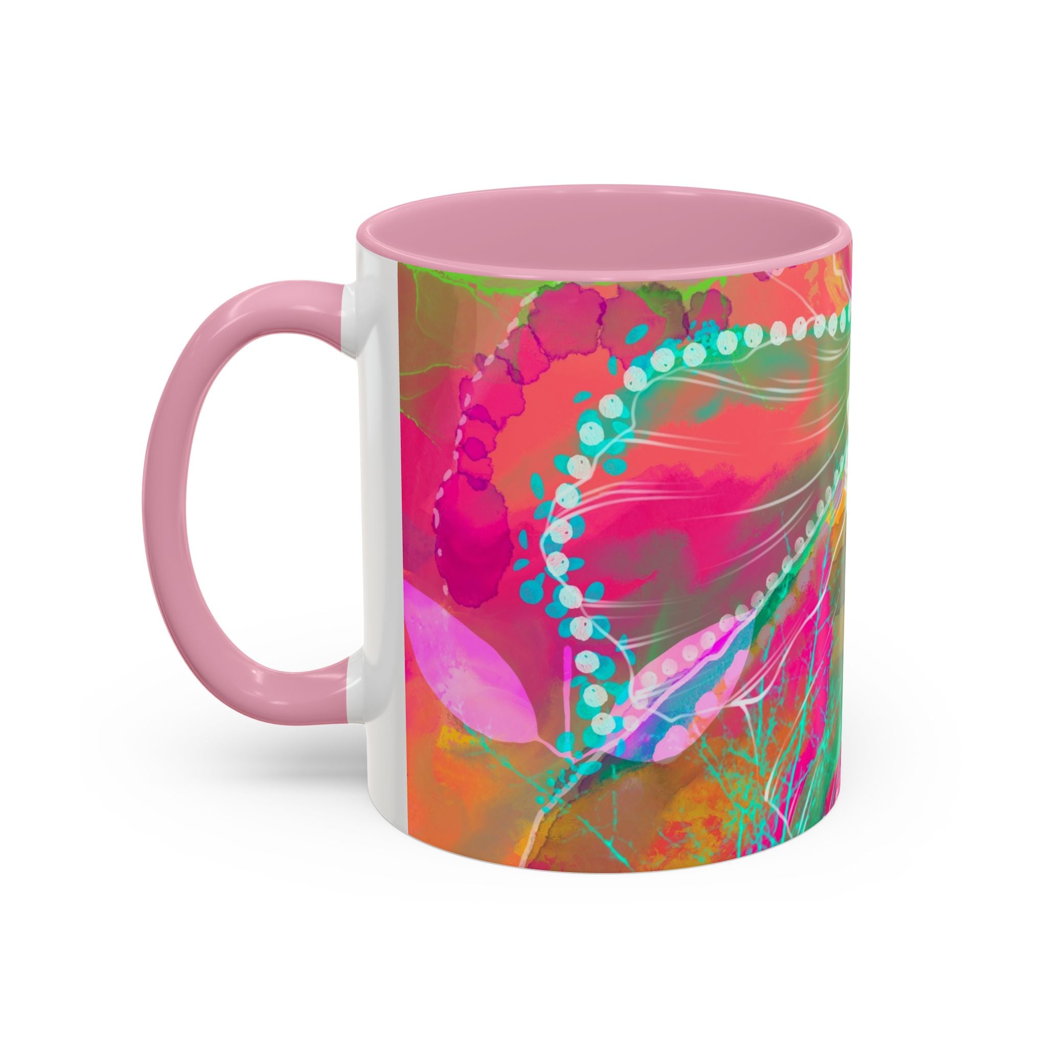 Boho Floral Rainbow Ceramic Mug (11oz & 15oz)