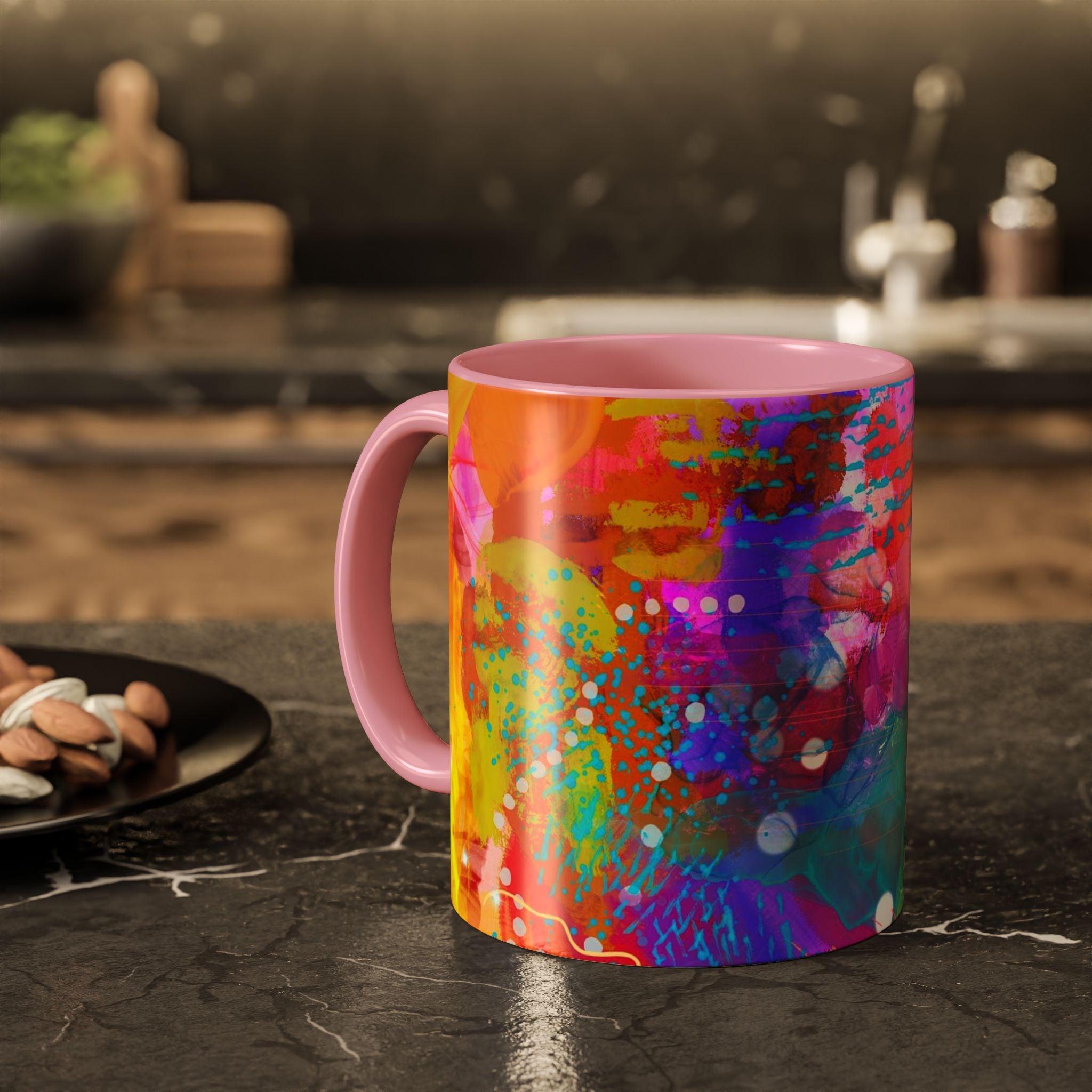 Copy of Boho Floral Rainbow Ceramic Mug (11oz & 15oz)