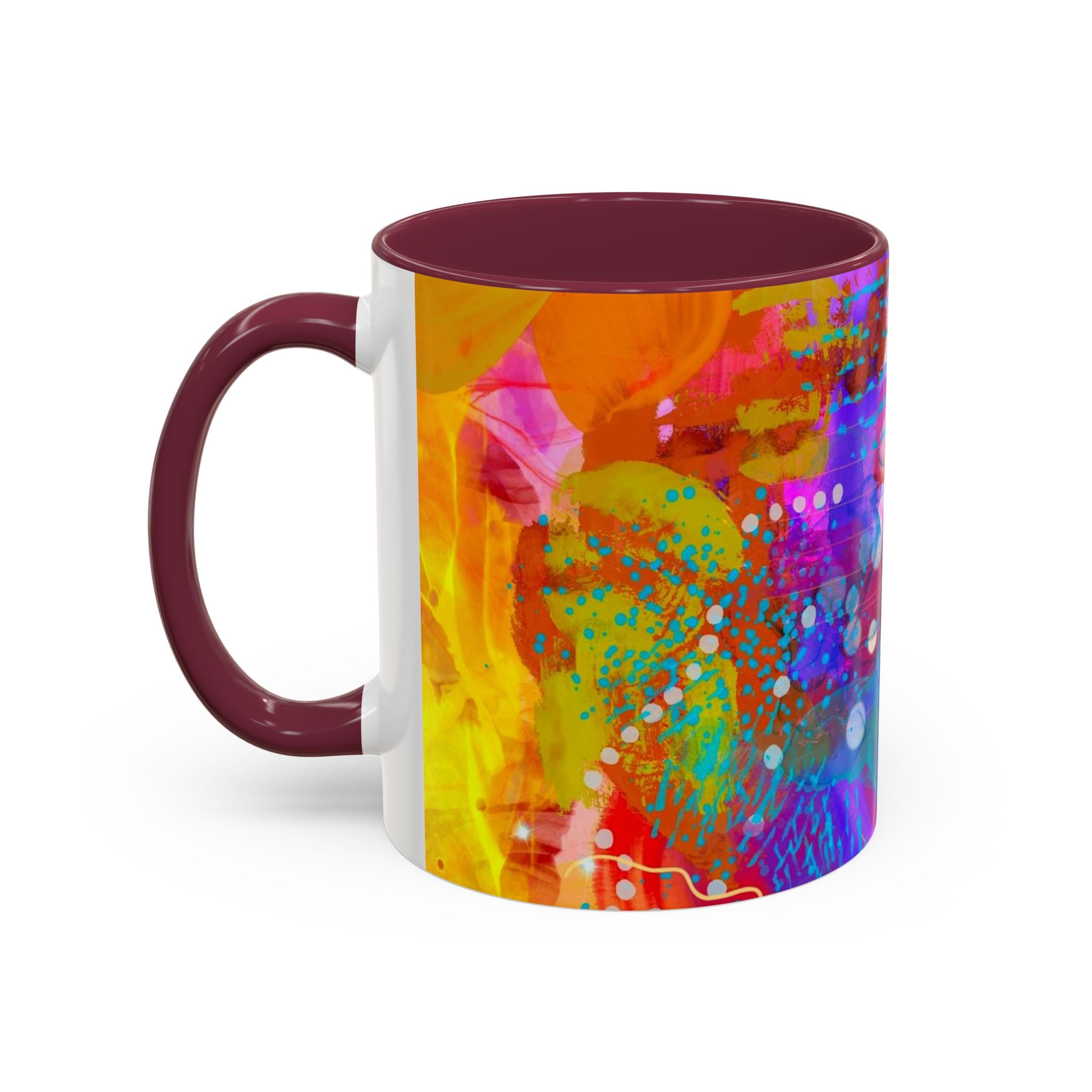 Copy of Boho Floral Rainbow Ceramic Mug (11oz & 15oz)