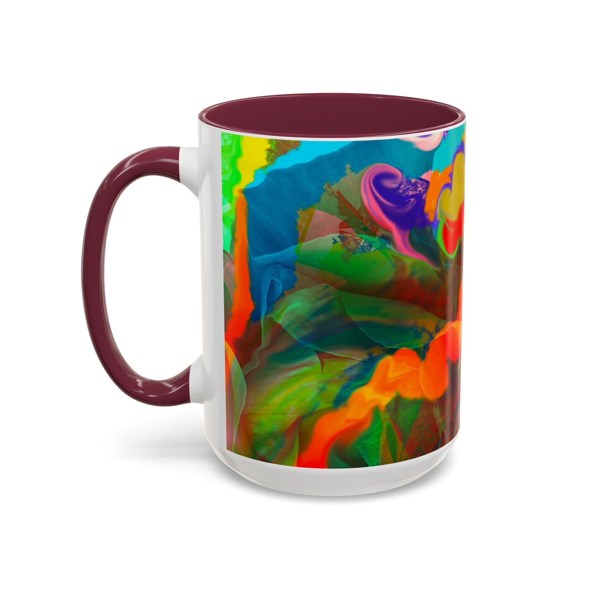 Boho  Color Flow Ceramic Mug (11oz & 15oz)