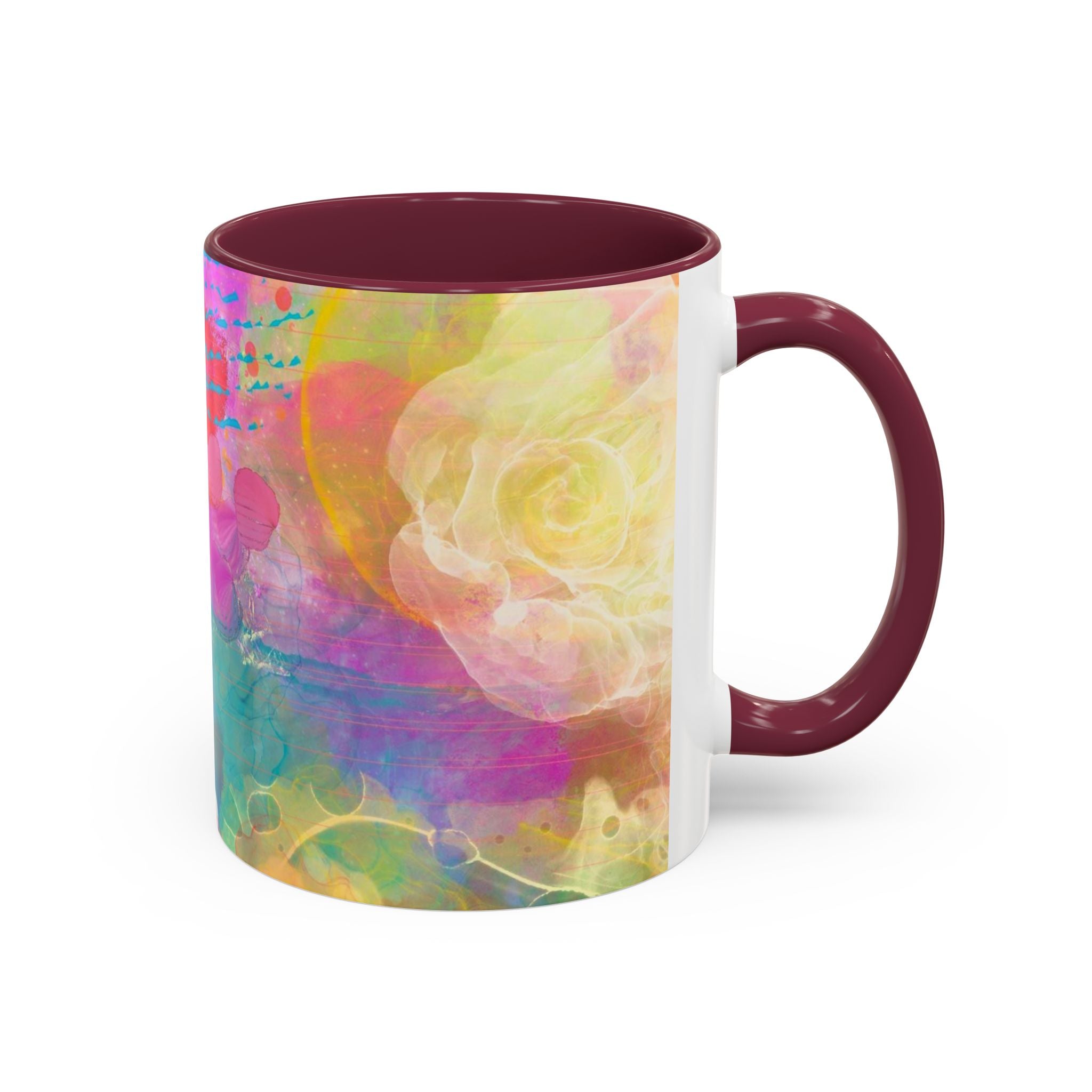 Copy of Boho Floral Rainbow Ceramic Mug (11oz & 15oz)