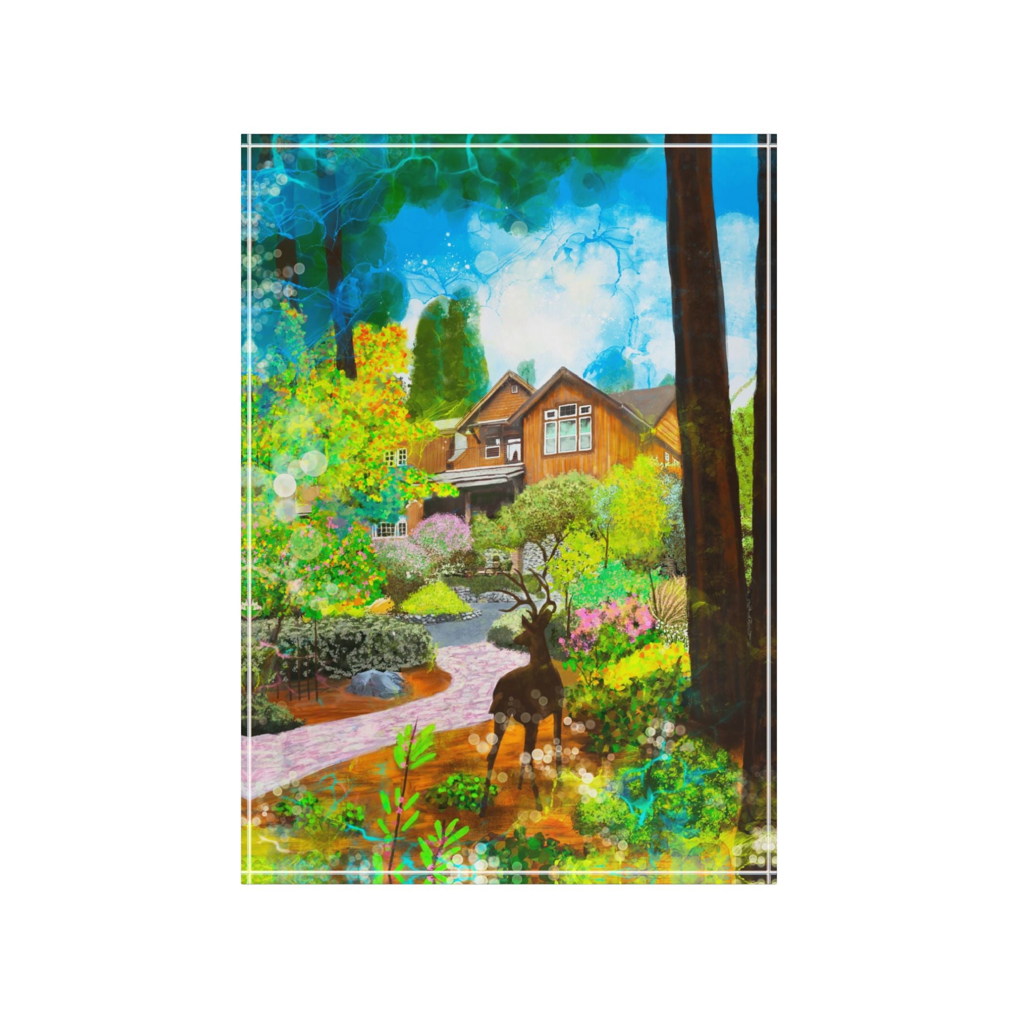 Sunrise in the Forest Acrylic Block