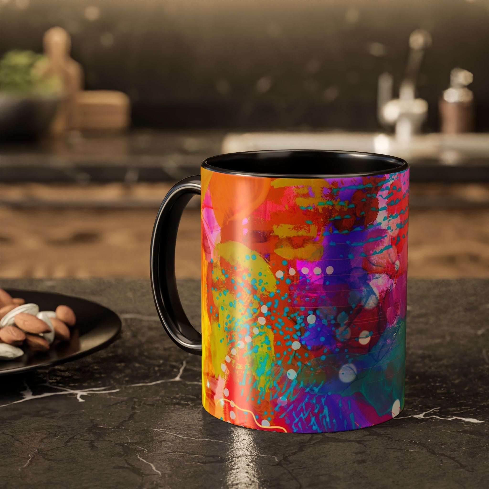 Copy of Boho Floral Rainbow Ceramic Mug (11oz & 15oz)