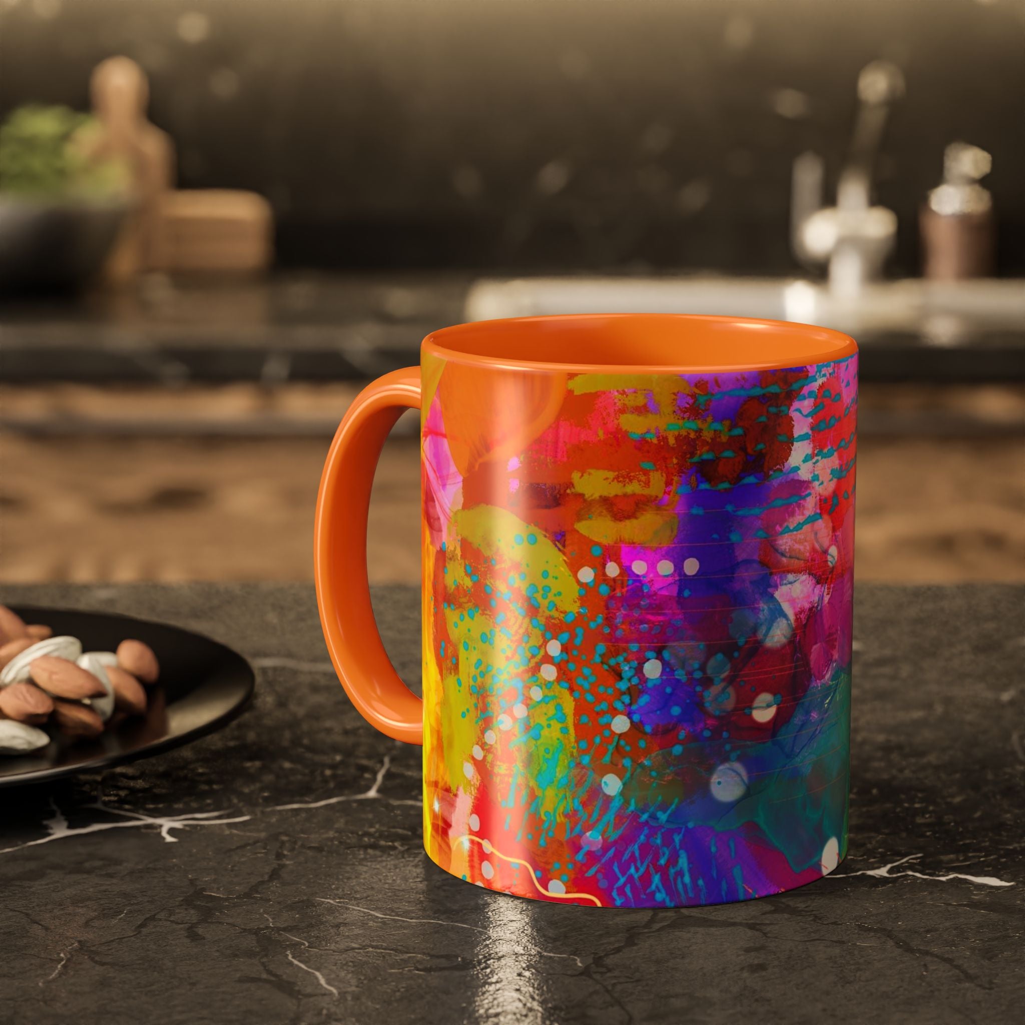 Copy of Boho Floral Rainbow Ceramic Mug (11oz & 15oz)