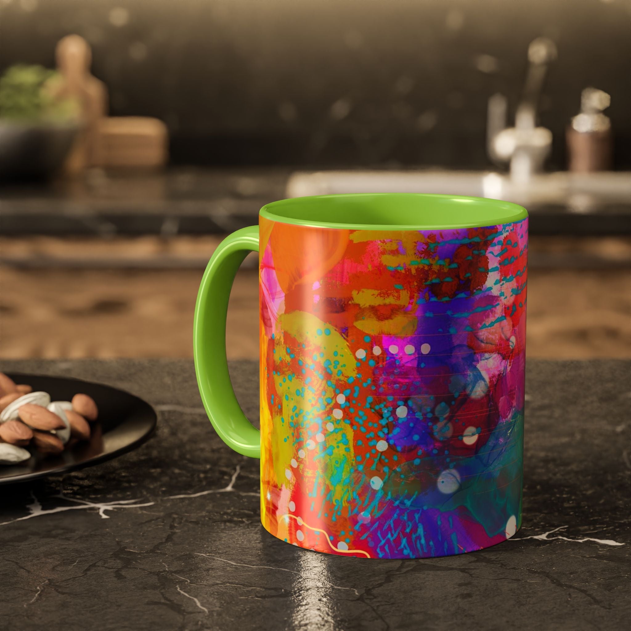 Copy of Boho Floral Rainbow Ceramic Mug (11oz & 15oz)