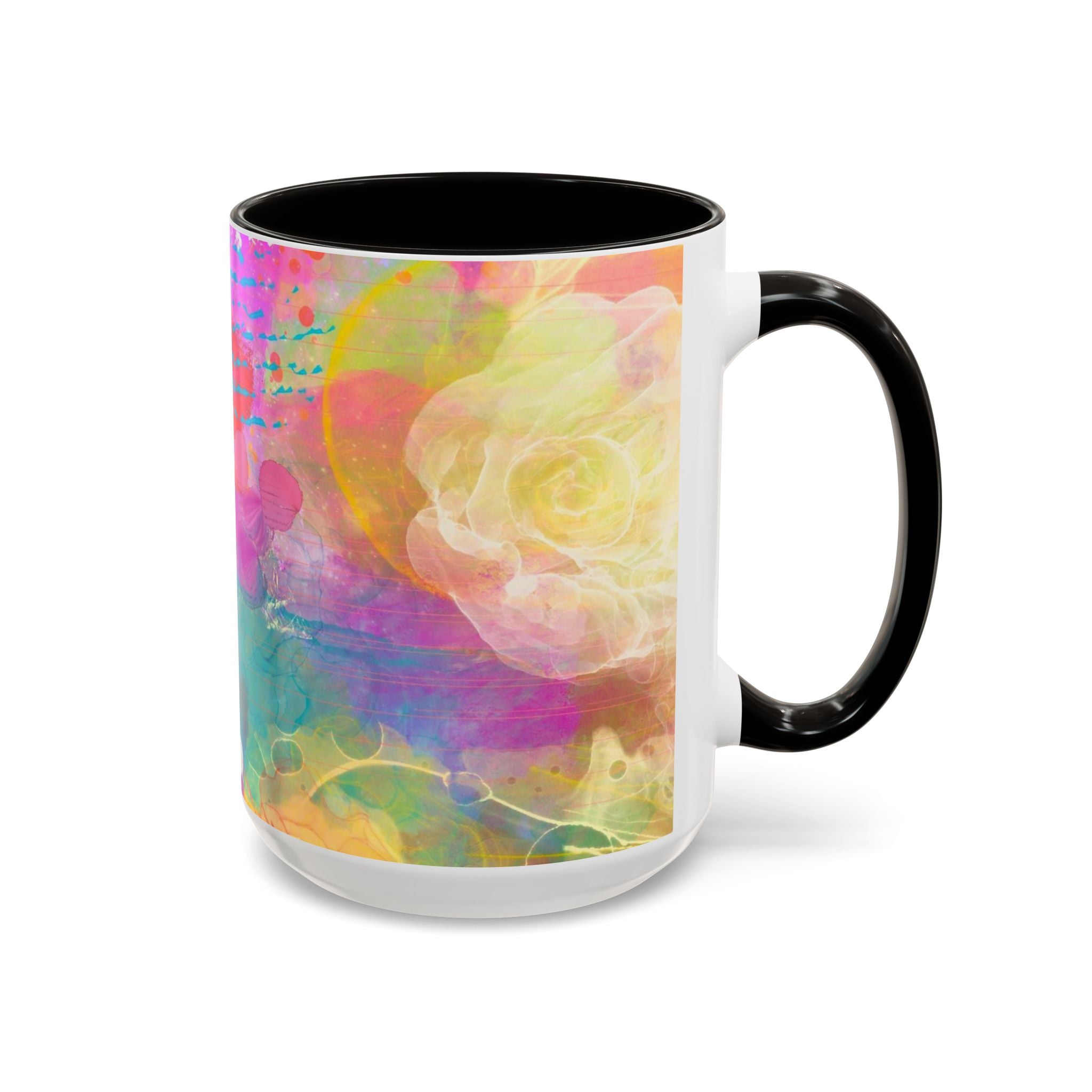 Copy of Boho Floral Rainbow Ceramic Mug (11oz & 15oz)