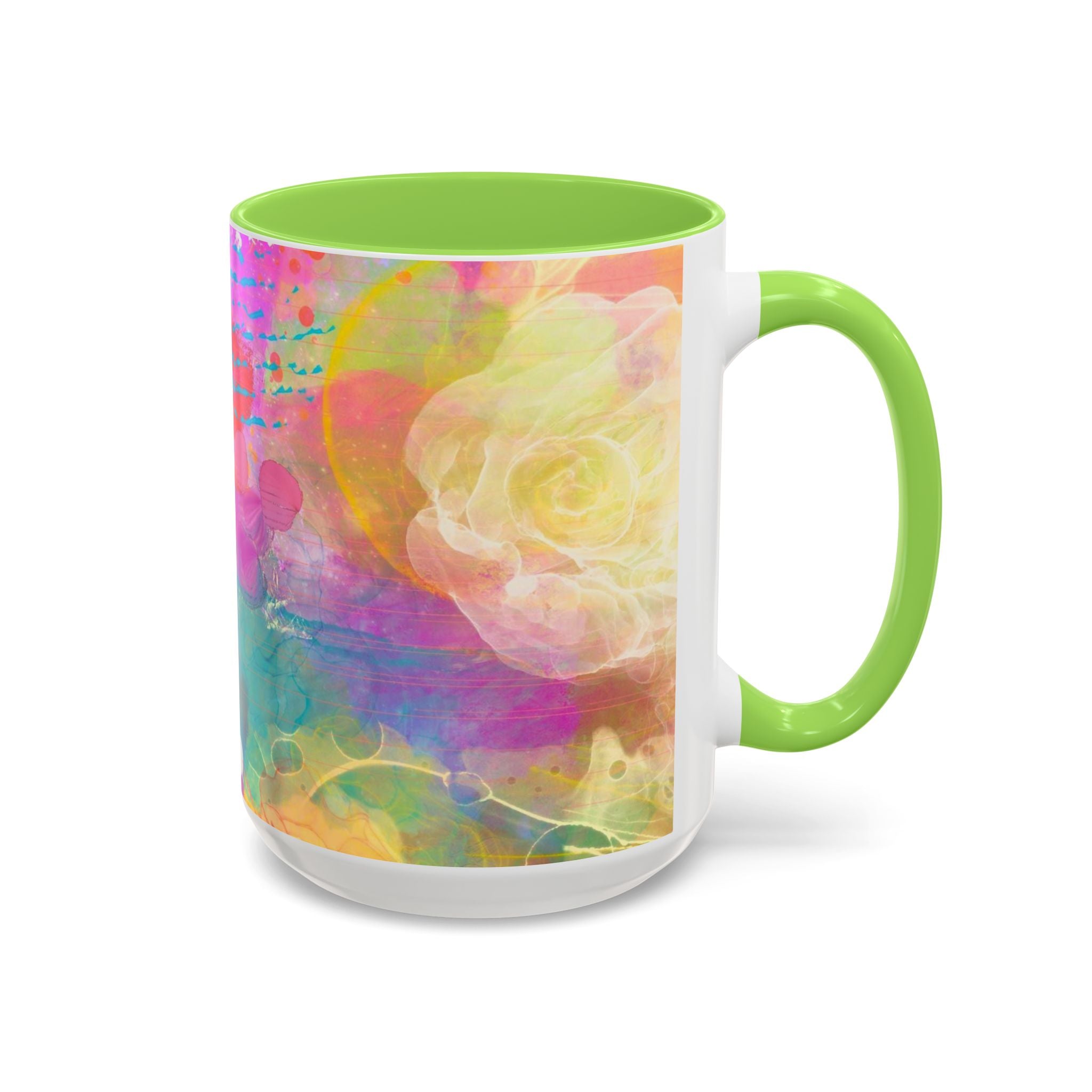 Copy of Boho Floral Rainbow Ceramic Mug (11oz & 15oz)