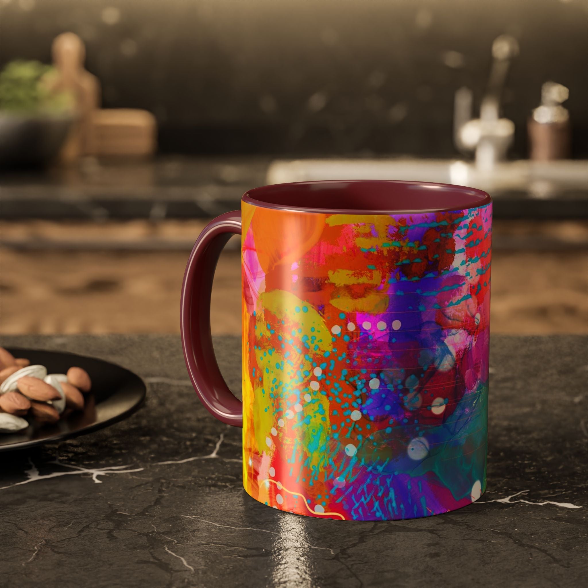 Copy of Boho Floral Rainbow Ceramic Mug (11oz & 15oz)
