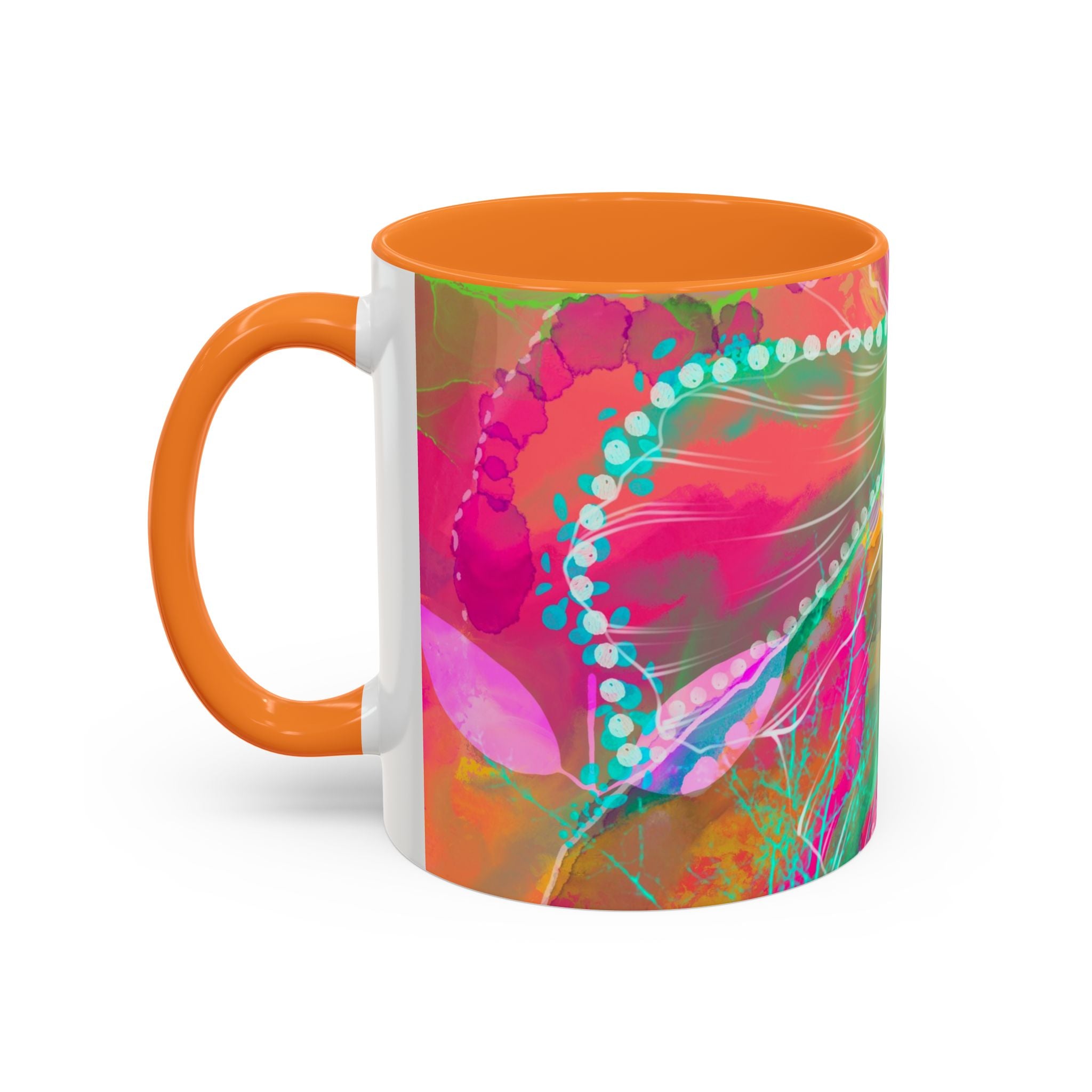 Boho Floral Rainbow Ceramic Mug (11oz & 15oz)