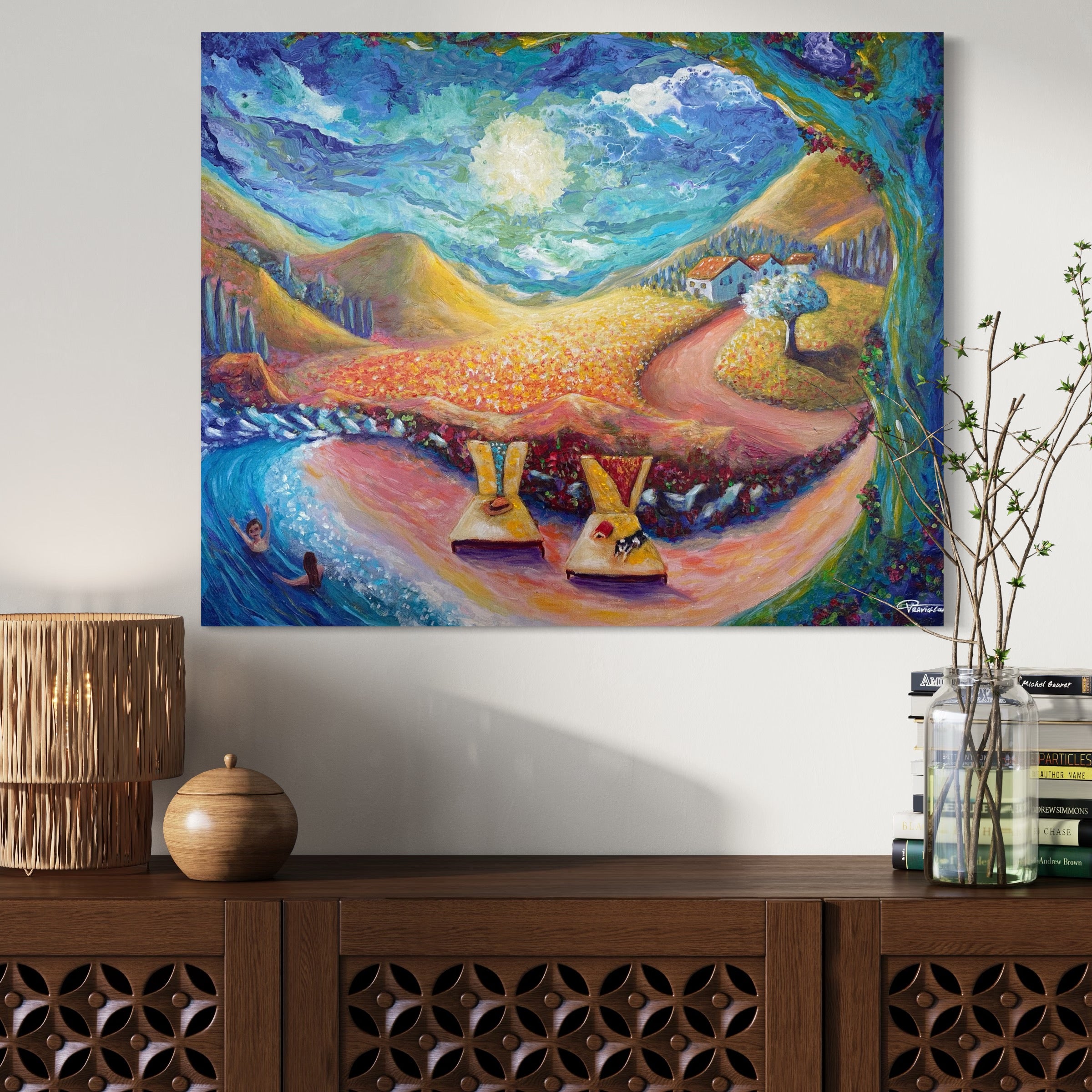 EASY STREET  EMBELLISHED FINE ART PRINT ON CANVAS -  NOT AVAILABLE