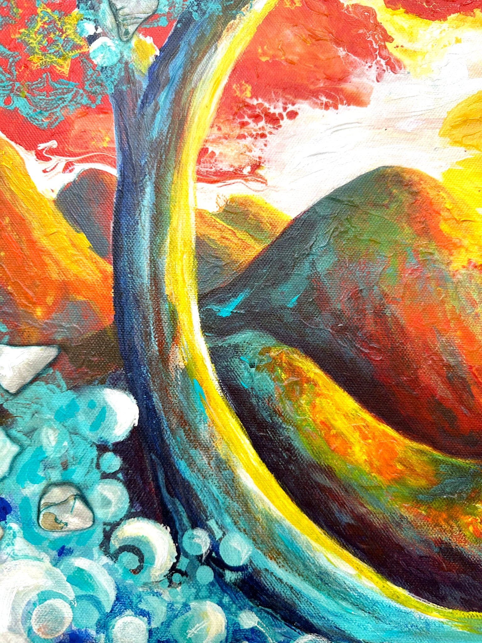 PACIFIC BLISS EMBELLISHED FINE ART PRINT ON CANVAS - NOT AVAILABLE