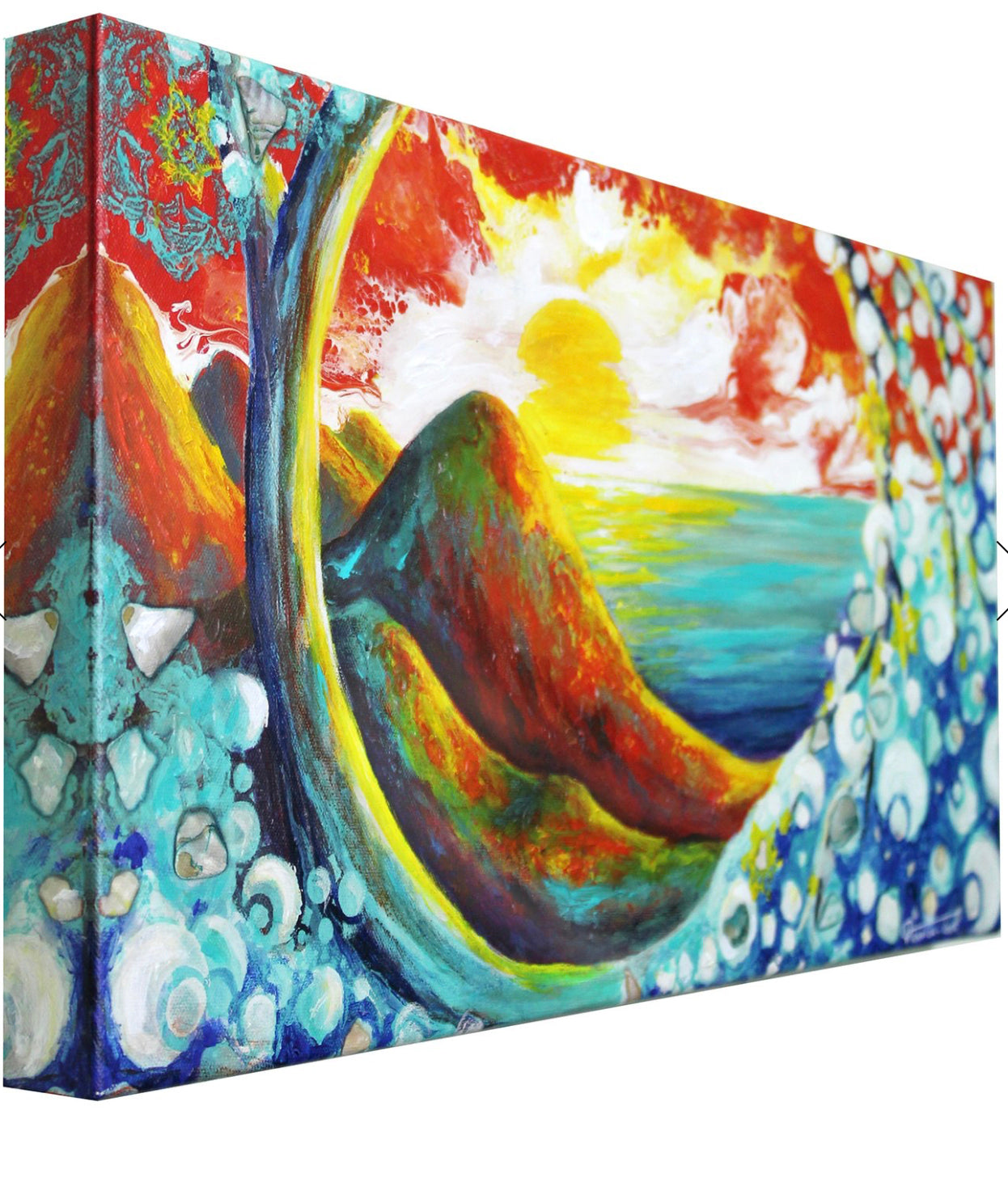 PACIFIC BLISS EMBELLISHED FINE ART PRINT ON CANVAS - NOT AVAILABLE