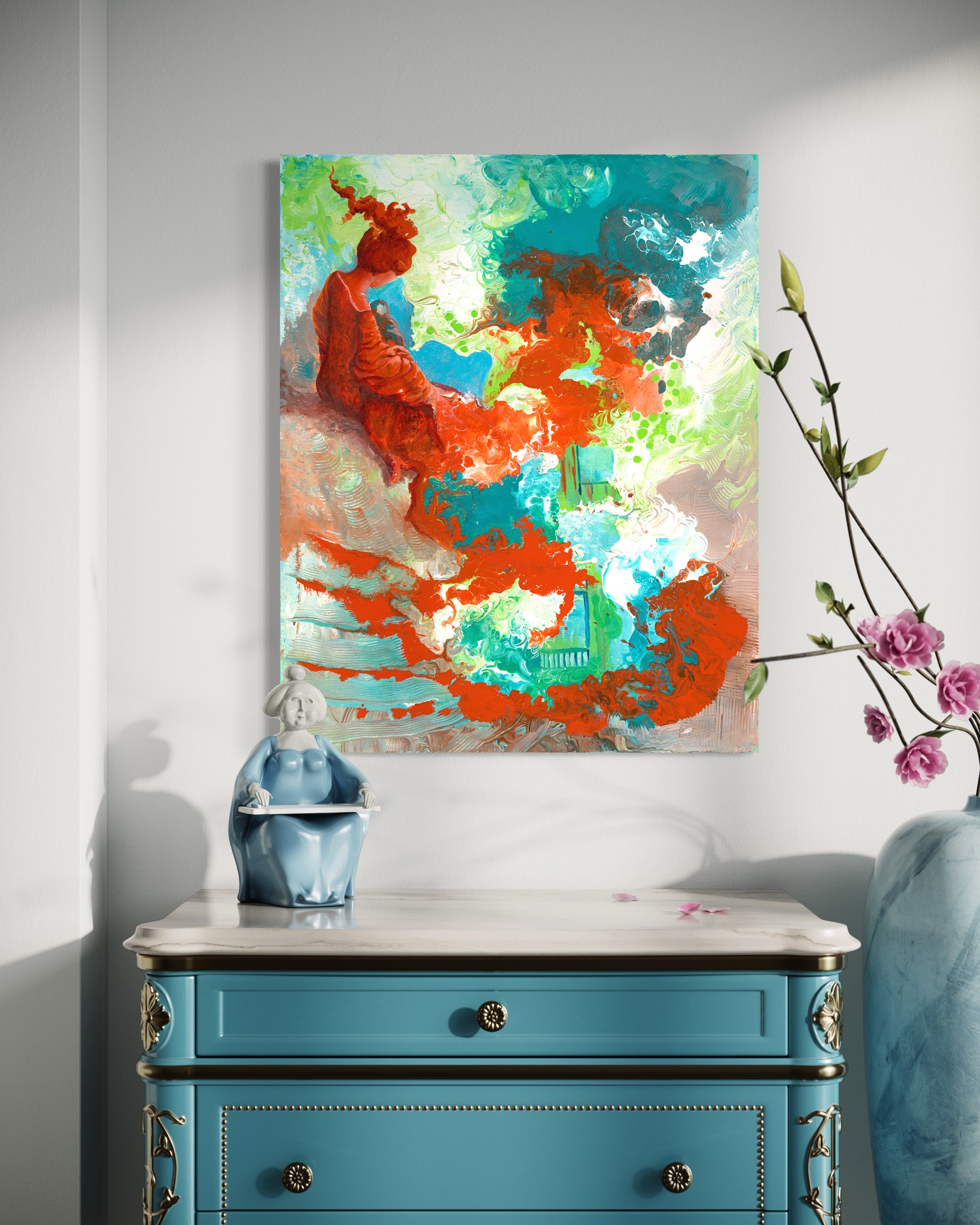 PASSAGE ORIGINAL MIXED MEDIA PAINTING -  NOT AVAILABLE