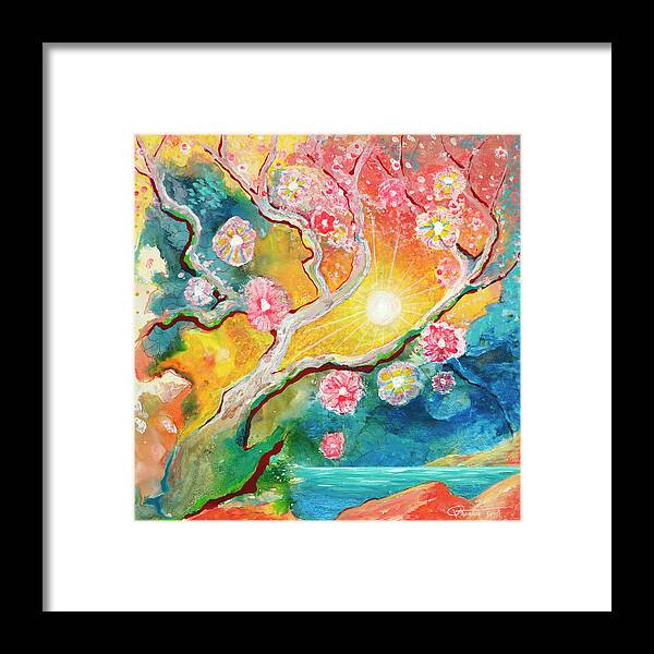 Sunrise over the Pacific - Framed Print