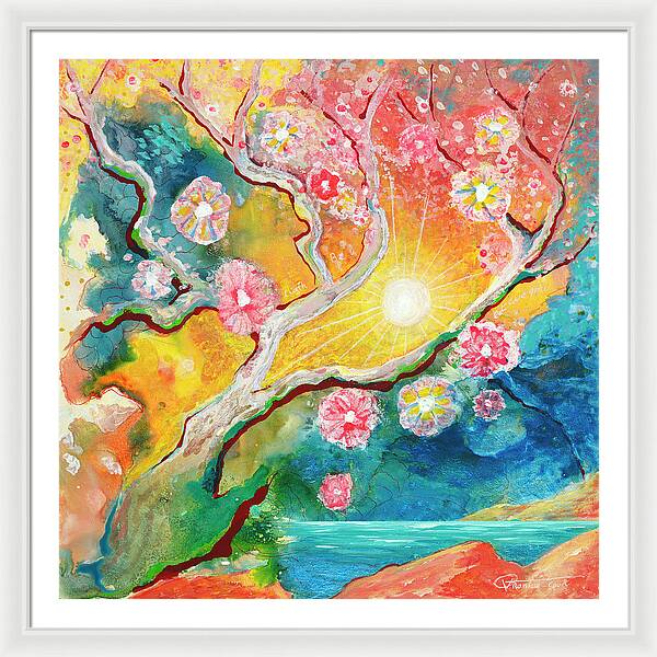 Sunrise over the Pacific - Framed Print