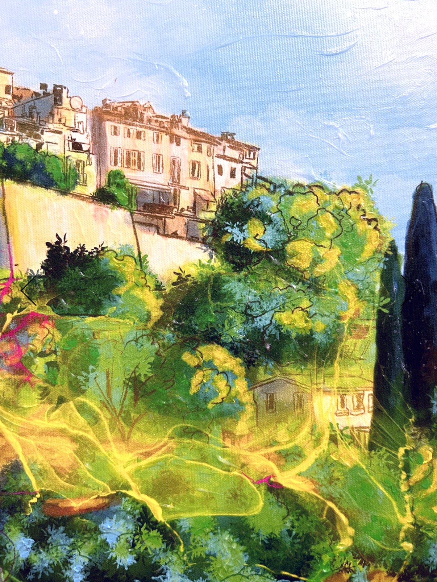 UNDER THE SUN IN PROVENCE EMBELLISHED FINE ART PRINT ON CANVAS -  NOT AVAILABLE